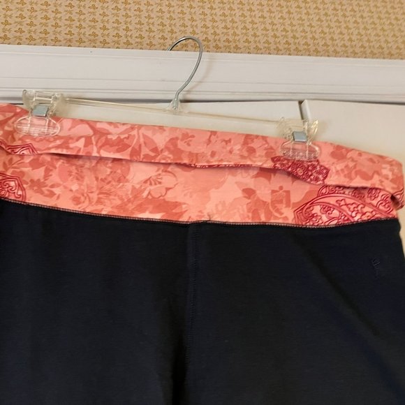 Danskin Dark Gray & Peach Banded Athletic Pants - Medium - Picture 4 of 5